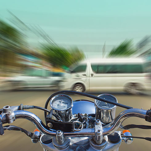 motorcycle almost got accident